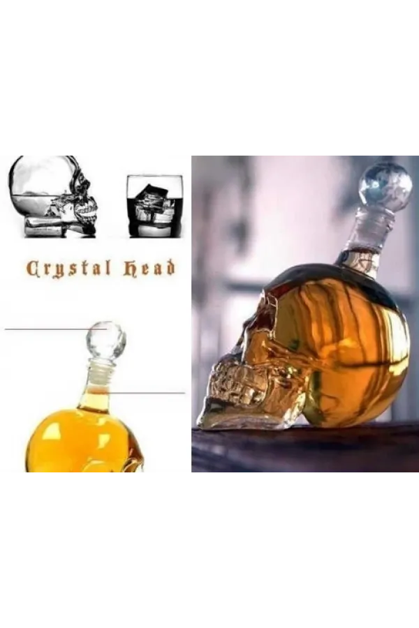 Crystal Head Kuru Kafa Cam Şişe 350 Ml Crystal Head Kuru Kafa Cam Şişe 350 Ml