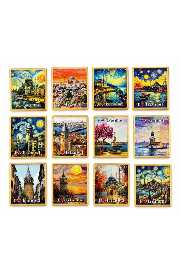 İstanbul Temalı Buzdolapı Süsü Magnet Alk5404 İstanbul Temalı Buzdolapı Süsü Magnet Alk5404