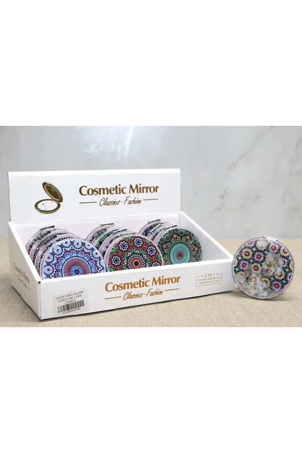 Mandala Desenli Hareketli Sulu El Aynası Alk4584 Mandala Desenli Hareketli Sulu El Aynası Alk4584