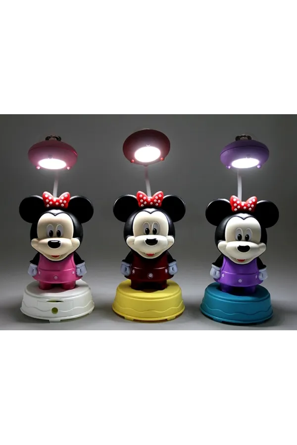 Mickey Mouse Masa Üstü Lamba Şarjlı Usb Alk2716 Mickey Mouse Masa Üstü Lamba Şarjlı Usb Alk2716