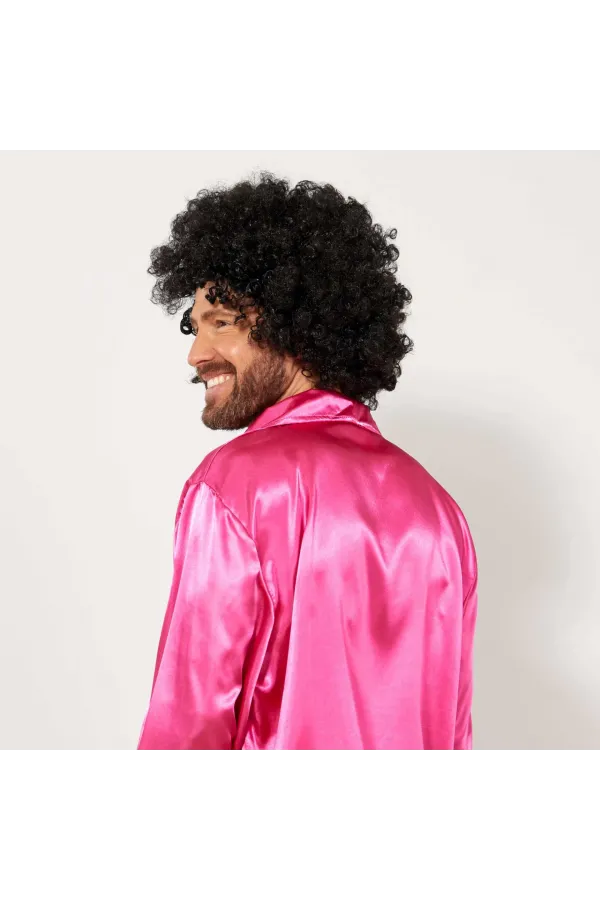 Siyah Renk Kıvırcık Afro Bonus Peruk Siyah Renk Kıvırcık Afro Bonus Peruk