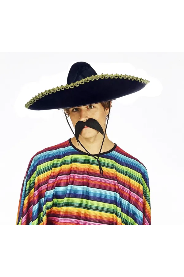 Sombrero Meksika Şapkası Mariachi Altın Şeritli Yetişkin Boy Sombrero Meksika Şapkası Mariachi Altın Şeritli Yetişkin Boy