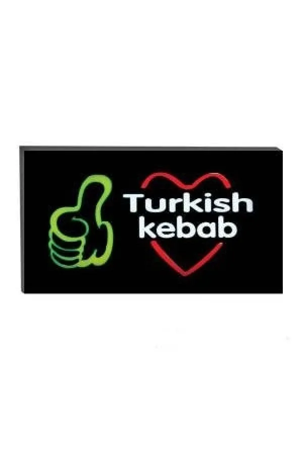 Işıklı Tak Çalıştır Hazır Tabela Turkish Kebap Işıklı Tak Çalıştır Hazır Tabela Turkish Kebap