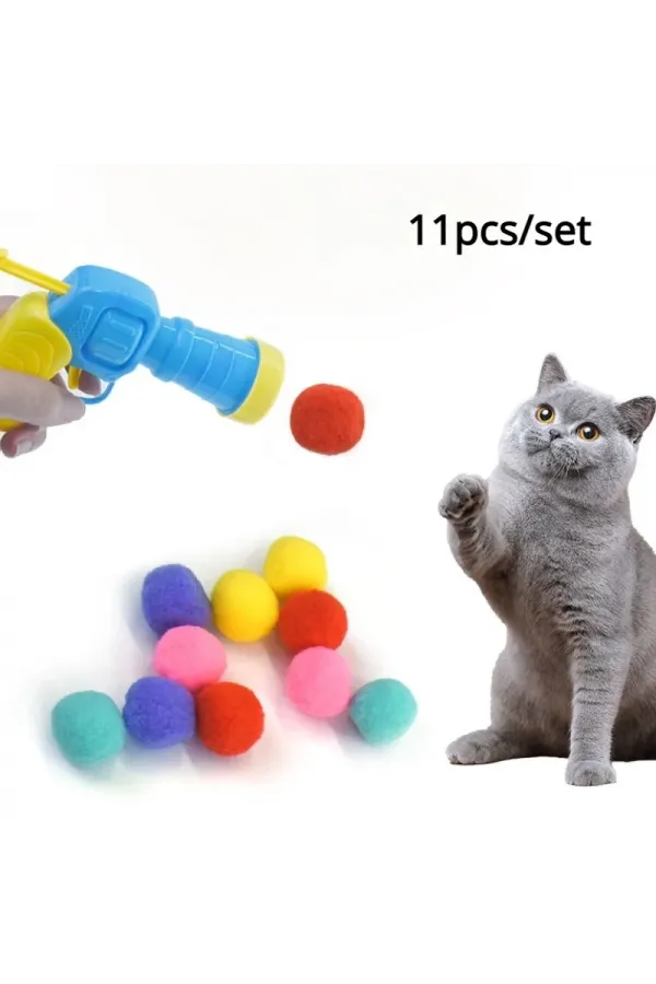 Peluş Top Atan İnteraktif Kedi Oyuncağı Peluş Top Atan İnteraktif Kedi Oyuncağı