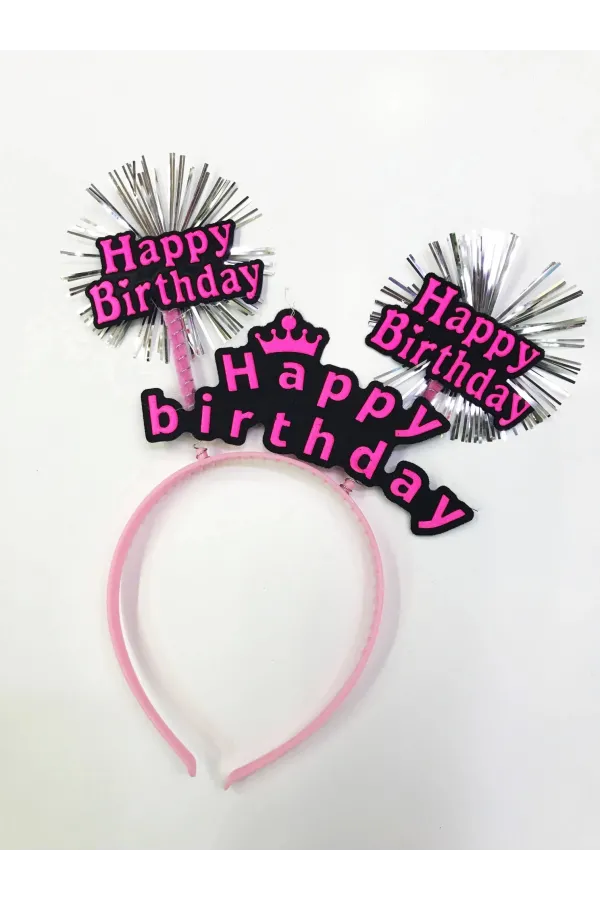 Happy Birthday Neon Renk Doğum Günü Tacı 12 Adet Happy Birthday Neon Renk Doğum Günü Tacı 12 Adet