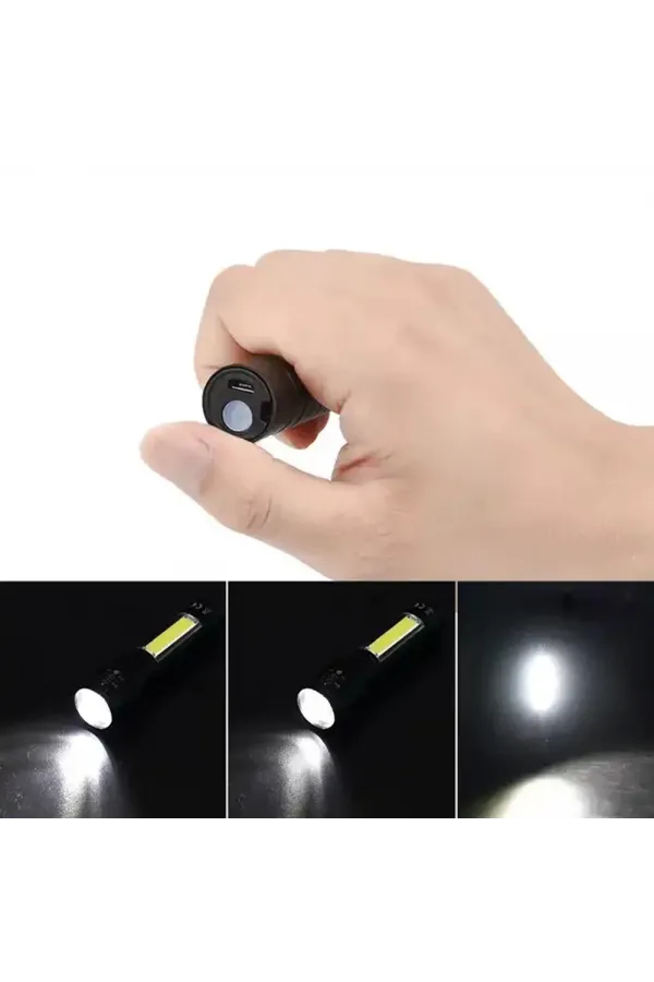 Mini Çok Güçlü Şarjlı El Feneri (xpe-cob Led ) Wt-030 Mini Çok Güçlü Şarjlı El Feneri (xpe-cob Led ) Wt-030