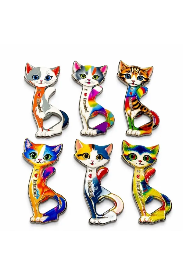 Kedi Tasarımı İstanbul Temalı Buzdolapı Süsü Magnet Alk5409 Kedi Tasarımı İstanbul Temalı Buzdolapı Süsü Magnet Alk5409