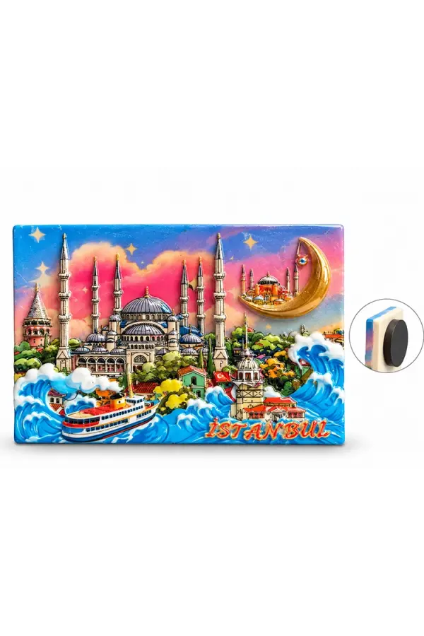 İstanbul Temalı Polyester Magnet Alk5877