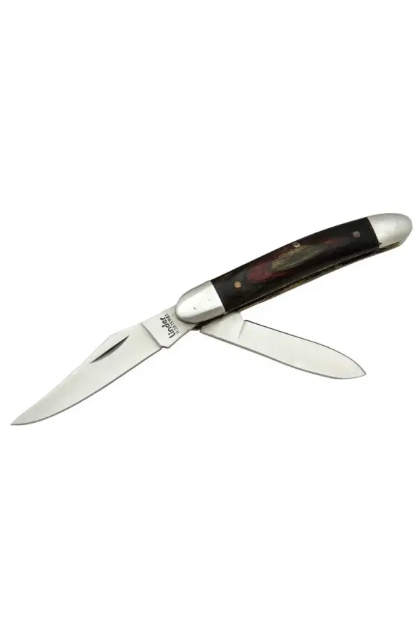 K-21 Linder Çiftli / Çift Ağızlı Çakı 14,5 Cm - Ahşap Saplı, Manuel K-21 Linder Çiftli / Çift Ağızlı Çakı 14,5 Cm - Ahşap Saplı, Manuel