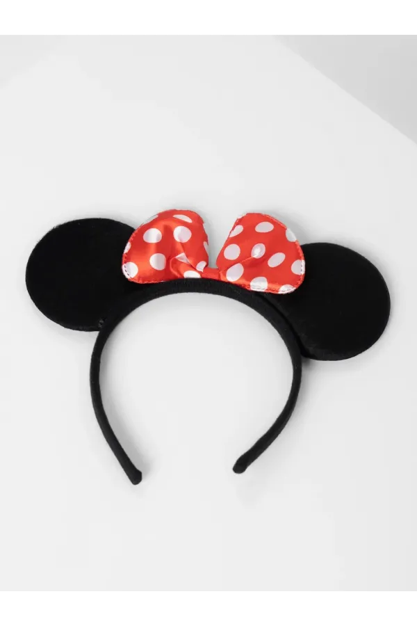 Kırmızı Fiyonklu Minnie Mouse Taç Fare Tacı Kafa Bandı Kırmızı Fiyonklu Minnie Mouse Taç Fare Tacı Kafa Bandı