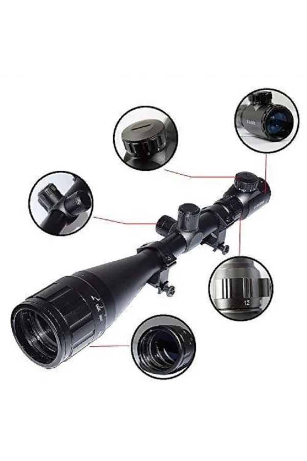 8-32x50aoeg  Çift Işıklı Zoomlu Riflescope Dürbün