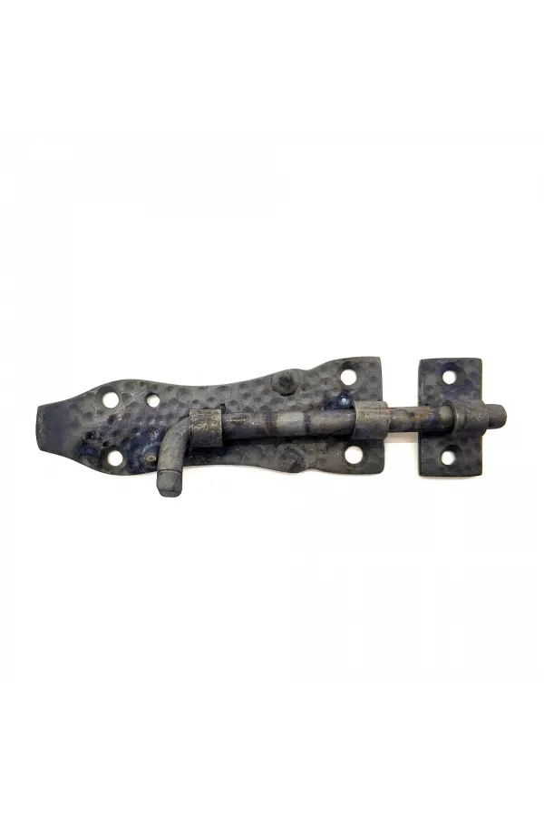 Antika Tarz Dekoratif Pirinç Dövme Kapı Sürgüsü - 7,5cm, Oksit Antika Tarz Dekoratif Pirinç Dövme Kapı Sürgüsü - 7,5cm, Oksit