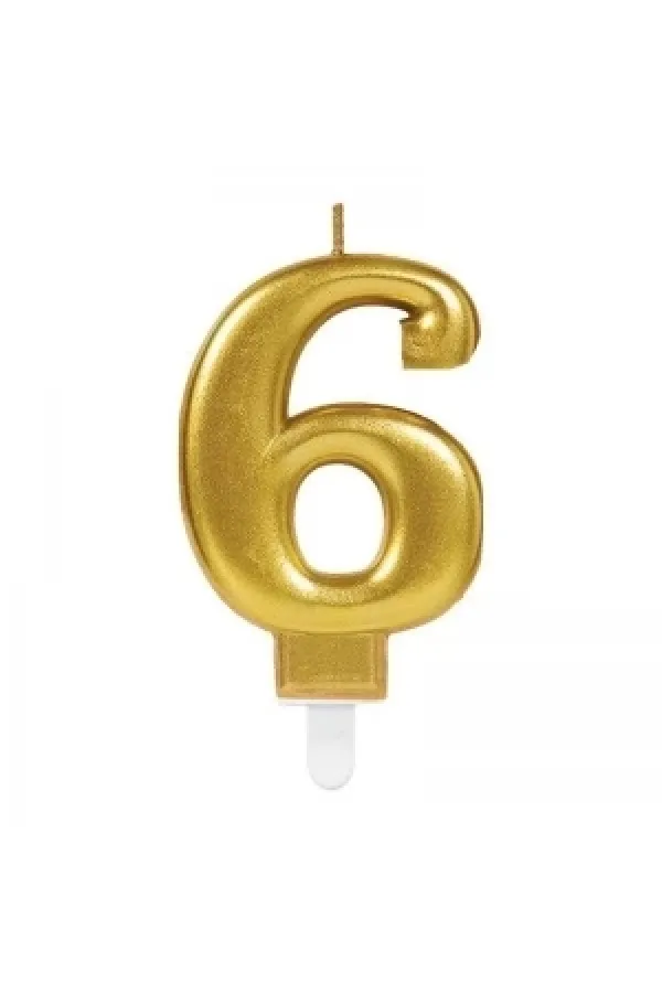 6 Rakam Mum Gold Renk 6 Rakam Mum Gold Renk