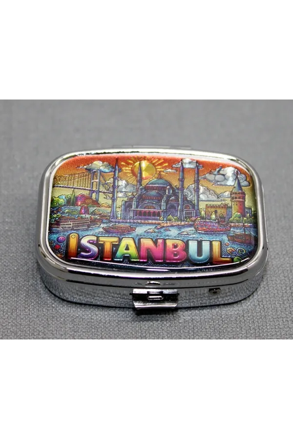 İstanbul Temalı İlaç Kutusu Anahtarlık Alk4371 İstanbul Temalı İlaç Kutusu Anahtarlık Alk4371