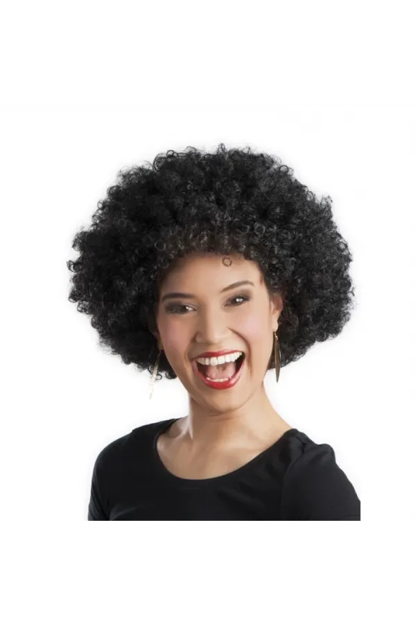 Siyah Renk Kıvırcık Afro Bonus Peruk Parti Peruğu Siyah Renk Kıvırcık Afro Bonus Peruk Parti Peruğu