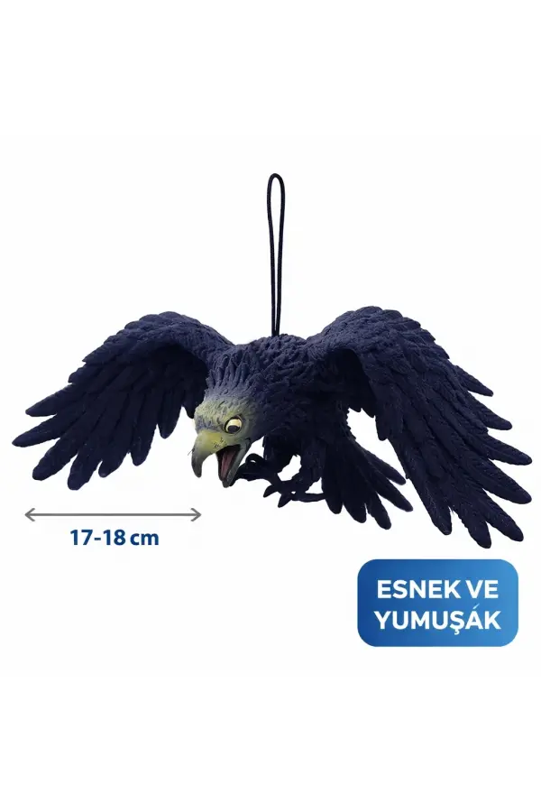Asılabilir Lateks Kartal Dekor Süsü Siyah 17-18 Cm Asılabilir Lateks Kartal Dekor Süsü Siyah 17-18 Cm