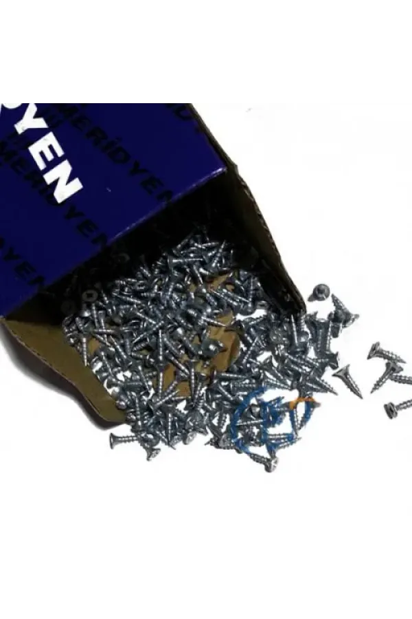 Klips, Menteşe, Ayak, Ağaç, Sunta Vidası - 3x13mm, 1000 Adet Klips, Menteşe, Ayak, Ağaç, Sunta Vidası - 3x13mm, 1000 Adet
