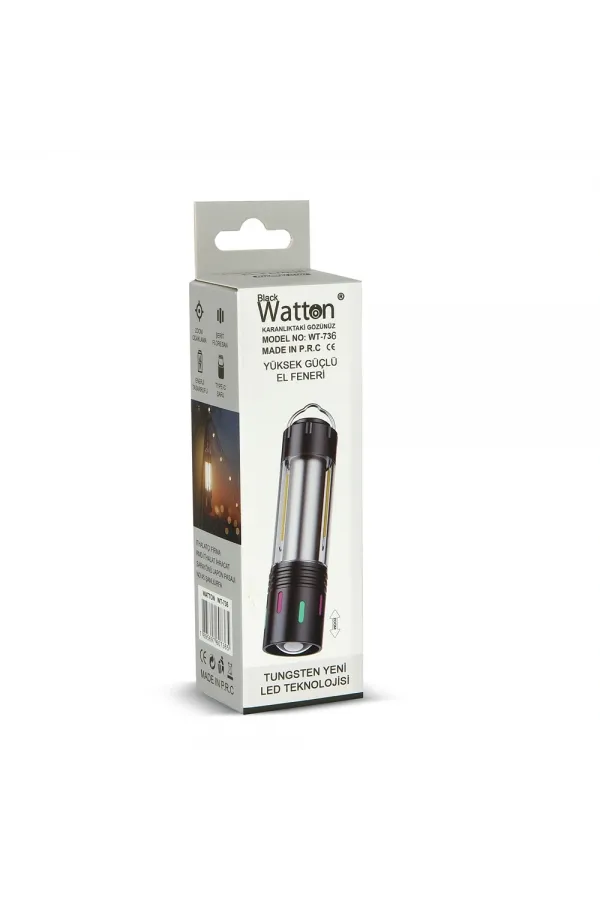 Tg Led Şarjlı Kamp Lambası Ortam Odak Aydınlatma Wt-736 Tg Led Şarjlı Kamp Lambası Ortam Odak Aydınlatma Wt-736