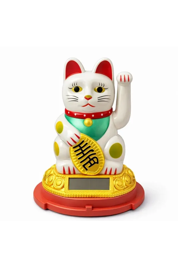 Güneş Enerjili Sallanan Şans Kedisi - Maneki Neko Alk4520 Güneş Enerjili Sallanan Şans Kedisi - Maneki Neko Alk4520