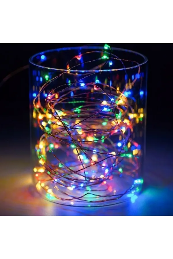Gd966 Şerit Pilli Aydınlatma 3 Metre 30 Adet Rgb Peri Led Gd966 Şerit Pilli Aydınlatma 3 Metre 30 Adet Rgb Peri Led