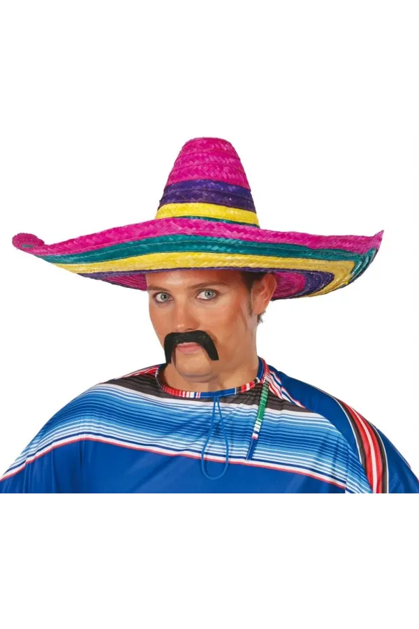 Sombrero Meksika Şapkası Renkli Örme Hasır Yetişkin Boy Sombrero Meksika Şapkası Renkli Örme Hasır Yetişkin Boy
