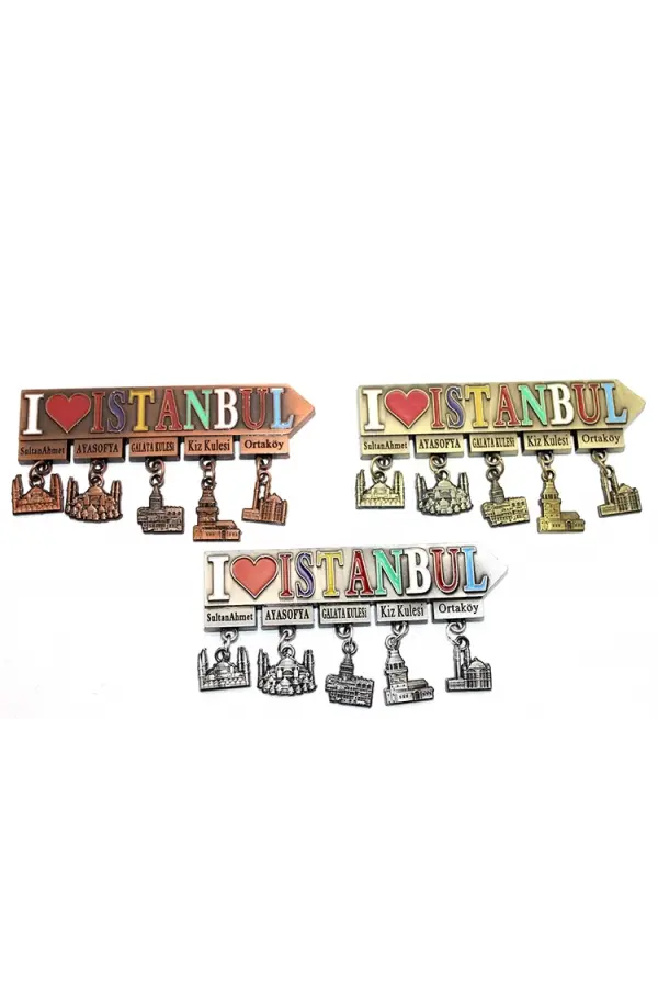 İstanbul Temalı Metal Magnet Alk3343 İstanbul Temalı Metal Magnet Alk3343