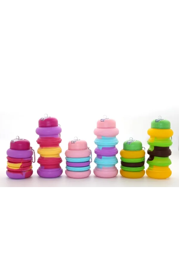 Katlanabilir Portatif Silikon Su Şişesi 500 Ml Alk3138 Katlanabilir Portatif Silikon Su Şişesi 500 Ml Alk3138