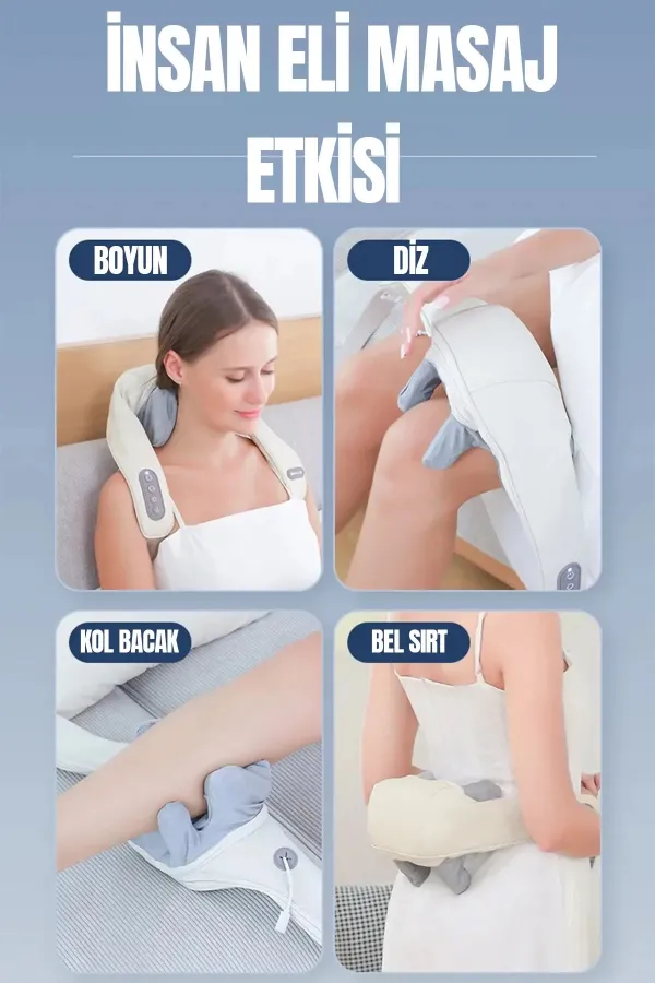 Şarjlı Ovmalı Isıtmalı Masaj Aleti Insan Eli Yoğurma Hissi Şarjlı Ovmalı Isıtmalı Masaj Aleti Insan Eli Yoğurma Hissi