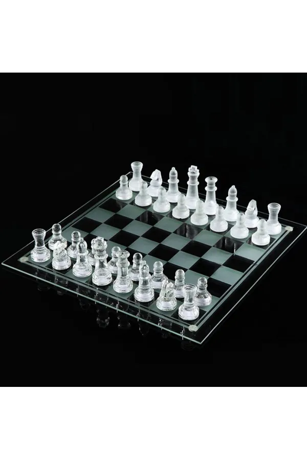 Cam Satranç Seti Oyunu Alk2545