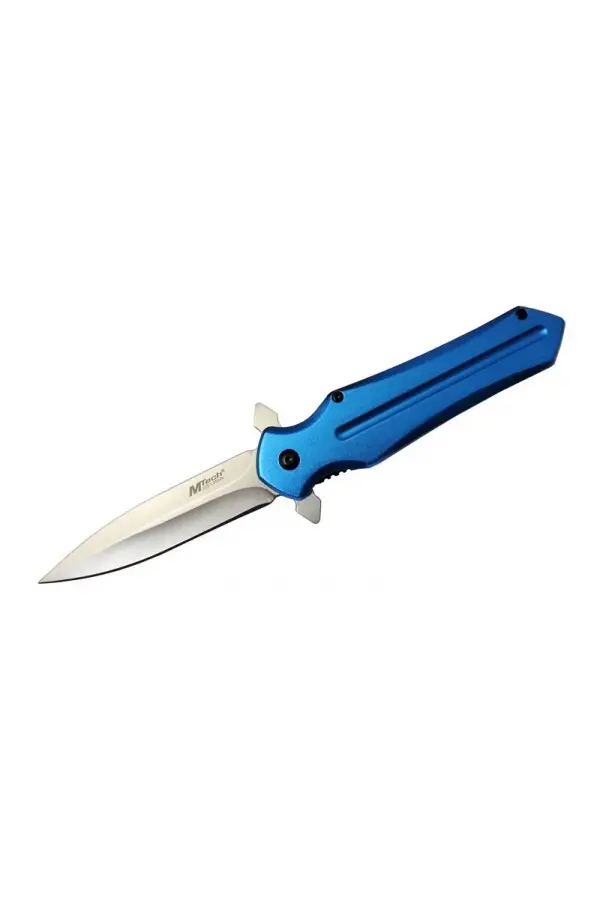 4224 Mavi Kamp Çakı 21cm- Yarı Otomatik, Kemerlikli