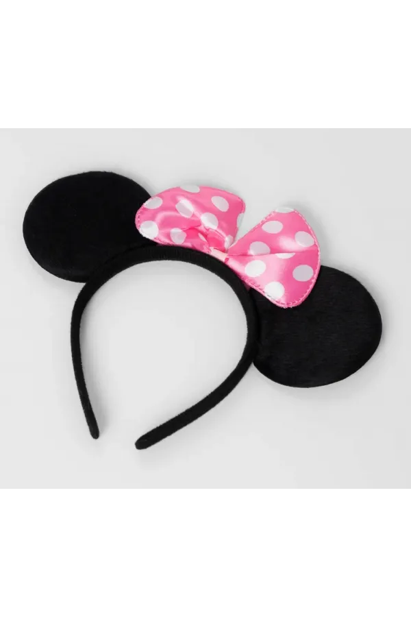 Pembe Fiyonklu Minnie Mouse Tacı Mini Kulak Pembe Fiyonklu Minnie Mouse Tacı Mini Kulak