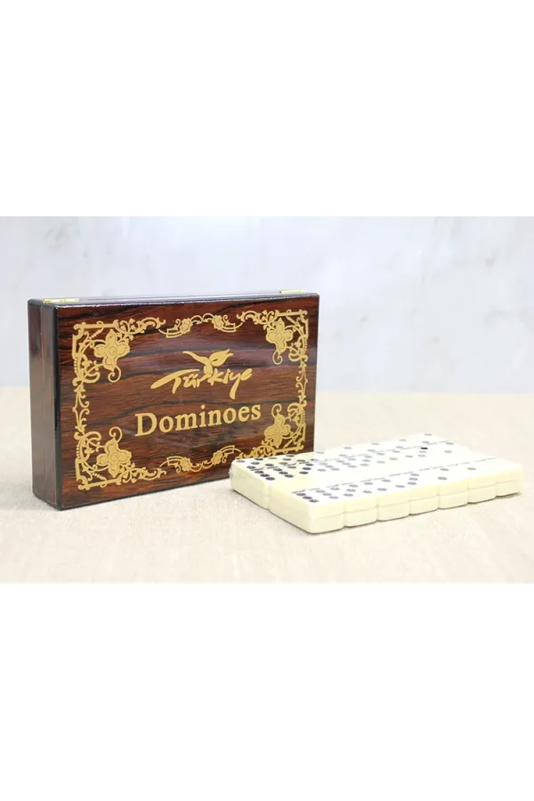 Ahşap Kutulu Domino Oyunu Alk4220 Ahşap Kutulu Domino Oyunu Alk4220