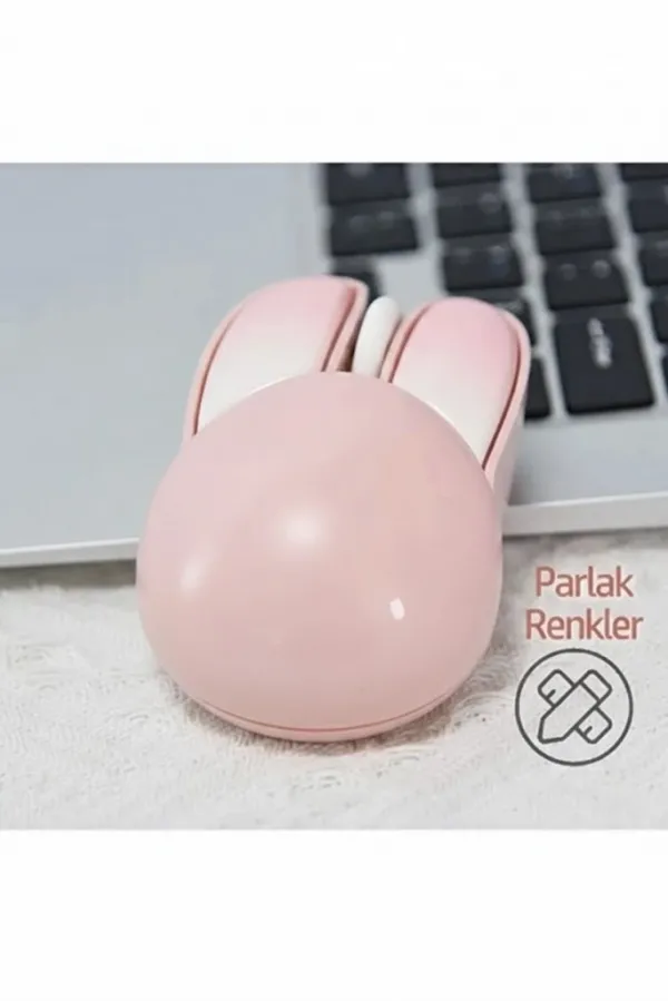 Tavşan Figürlü Kablosuz Mouse Pil Dahil Etiket Hediyeli Pembe Tavşan Figürlü Kablosuz Mouse Pil Dahil Etiket Hediyeli Pembe