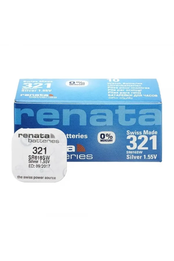 Renata 321 Sr616sw 1.55v Alkalin Saat Pili 10 Adet Renata 321 Sr616sw 1.55v Alkalin Saat Pili 10 Adet