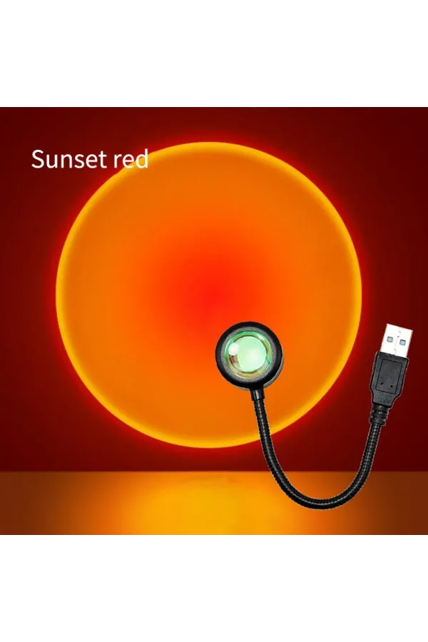 Taşınabilir Usb Sunset Lamba: Ev Ve Araba İçin Ambiyans Işığı Taşınabilir Usb Sunset Lamba: Ev Ve Araba İçin Ambiyans Işığı