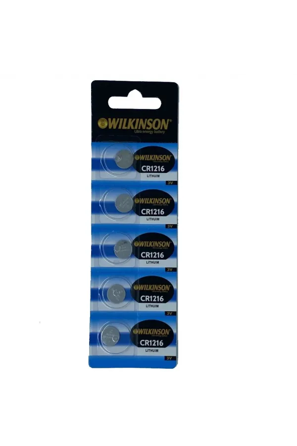 Wılkınson 1216 3v Lityum Düğme Pil 5'li Paket Wılkınson 1216 3v Lityum Düğme Pil 5'li Paket