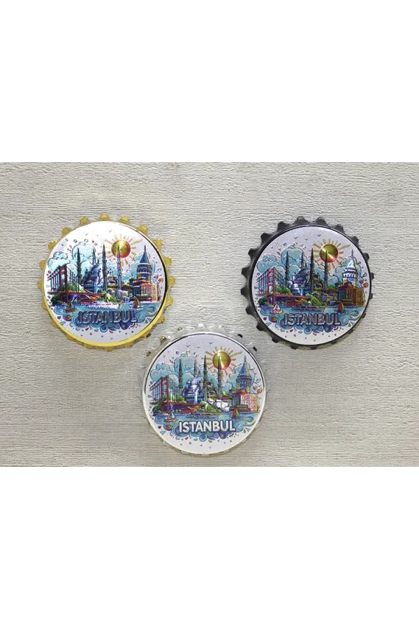 İstanbul Temalı Metal Magnet Alk4341 İstanbul Temalı Metal Magnet Alk4341