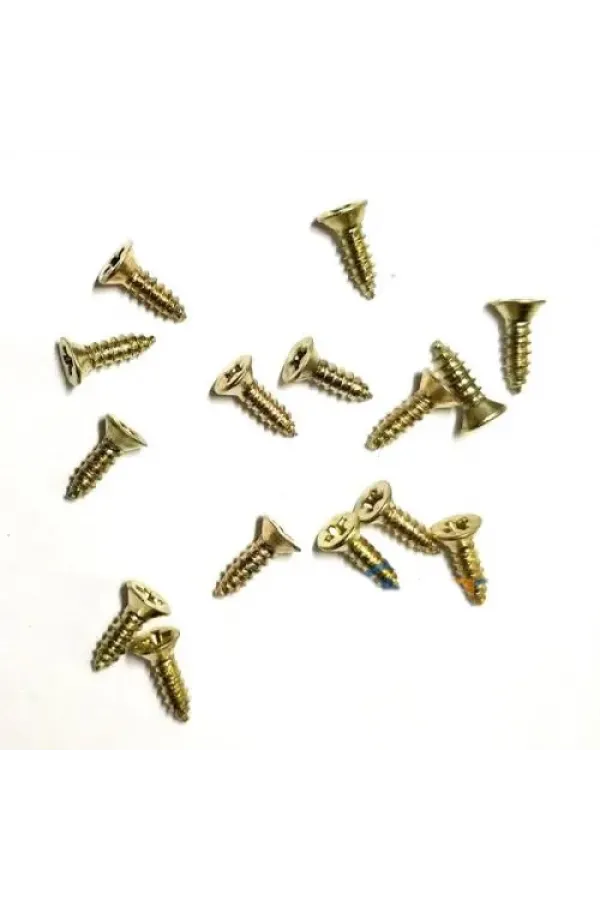 Klips, Menteşe, Ayak, Ağaç, Sunta Vidası 2,2x7,5mm - Sarı 100 Adet Klips, Menteşe, Ayak, Ağaç, Sunta Vidası 2,2x7,5mm - Sarı 100 Adet