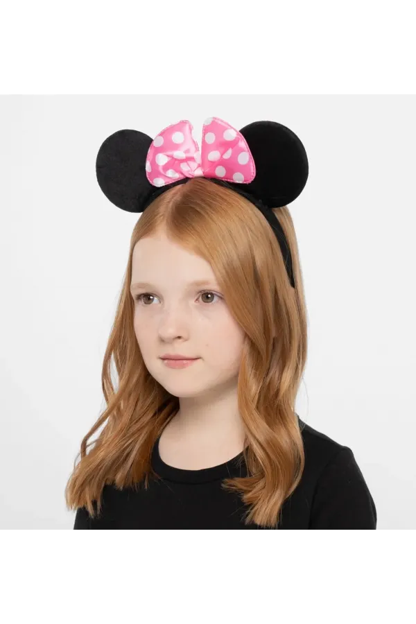 Pembe Fiyonklu Minnie Mouse Tacı Mini Kulak Pembe Fiyonklu Minnie Mouse Tacı Mini Kulak