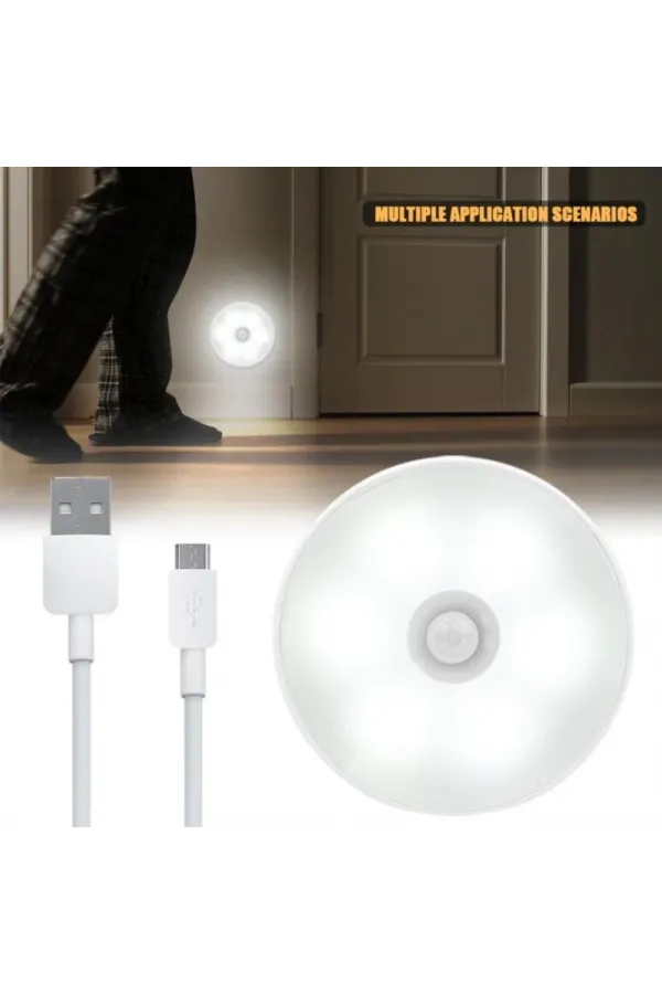 Hareket Sensörlü Usb Şarjlı Led Işık Lamba Hareket Sensörlü Usb Şarjlı Led Işık Lamba