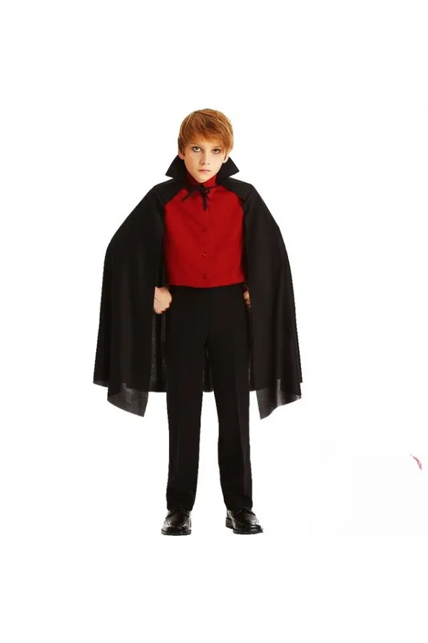 Siyah Yakalı Pelerin - Vampir Pelerin - Dracula Pelerin 90 Cm Siyah Yakalı Pelerin - Vampir Pelerin - Dracula Pelerin 90 Cm