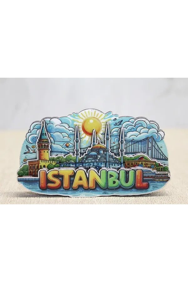 Ahşap İstanbul Temalı Magnet Alk4601 Ahşap İstanbul Temalı Magnet Alk4601