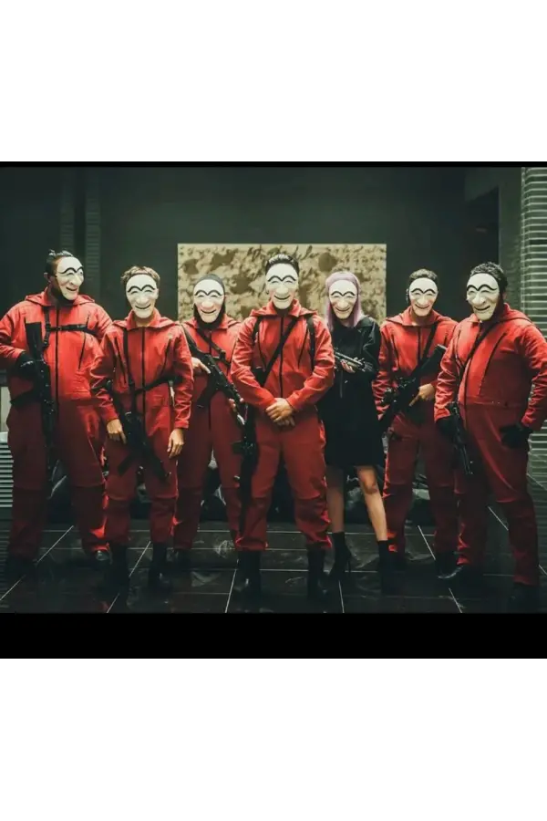 Koreli Hırsız Teatral Hahoe Maskesi - Para Heist Maskesi - Dali Maskesi Koreli Hırsız Teatral Hahoe Maskesi - Para Heist Maskesi - Dali Maskesi