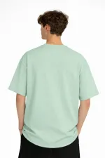 Wolf - Oversize Erkek Tişört SU YESILI Wolf - Oversize Erkek Tişört SU YESILI