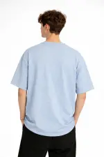 Blurry - Oversize Erkek Tişört Bebek Mavisi Blurry - Oversize Erkek Tişört Bebek Mavisi
