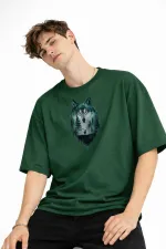 Wolf - Oversize Erkek Tişört HAKI Wolf - Oversize Erkek Tişört HAKI