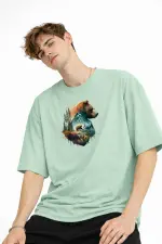 Bear2 - Oversize Tişört SU YESILI Bear2 - Oversize Tişört SU YESILI