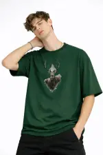 Deer - Oversize Erkek Tişört HAKI Deer - Oversize Erkek Tişört HAKI