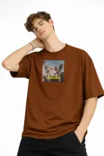 Freedom - Oversize Erkek Tişört KAHVE Freedom - Oversize Erkek Tişört KAHVE