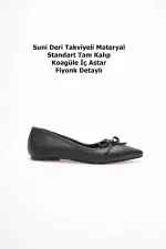 Clara Kadın Siyah Babet Ayakkabı Clara Kadın Siyah Babet Ayakkabı